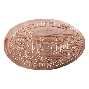 Castillo de Bellver. Exterior – Moneda elongada