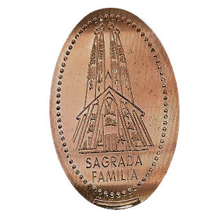 Sagrada Familia. Portada de la Pasión – Geplette munt