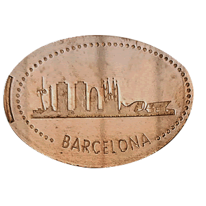 Skyline de Barcelona – Geplette munt