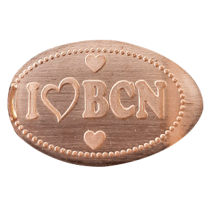 I Love BCN – Pressmünze
