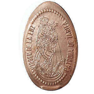 Virgen de la Luz – Pressed coin