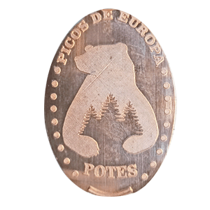 Souvenirmünze Potes (2019) in Potes