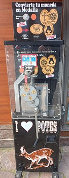 Münzautomat Potes (2019) in Potes
