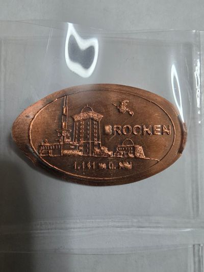 Souvenirmünze – Motiv von Münzautomat Brockenhaus (Wernigerode)