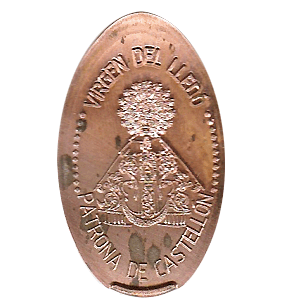 Virgen del Lledó. Con manto – Pressmünze