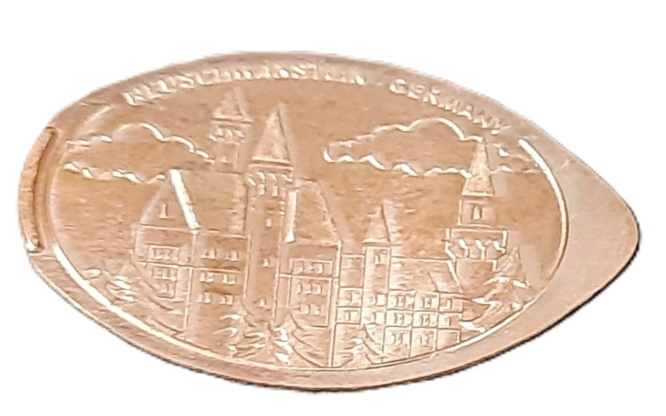Souvenirmünze Schloß Neuschwanstein in Schwangau