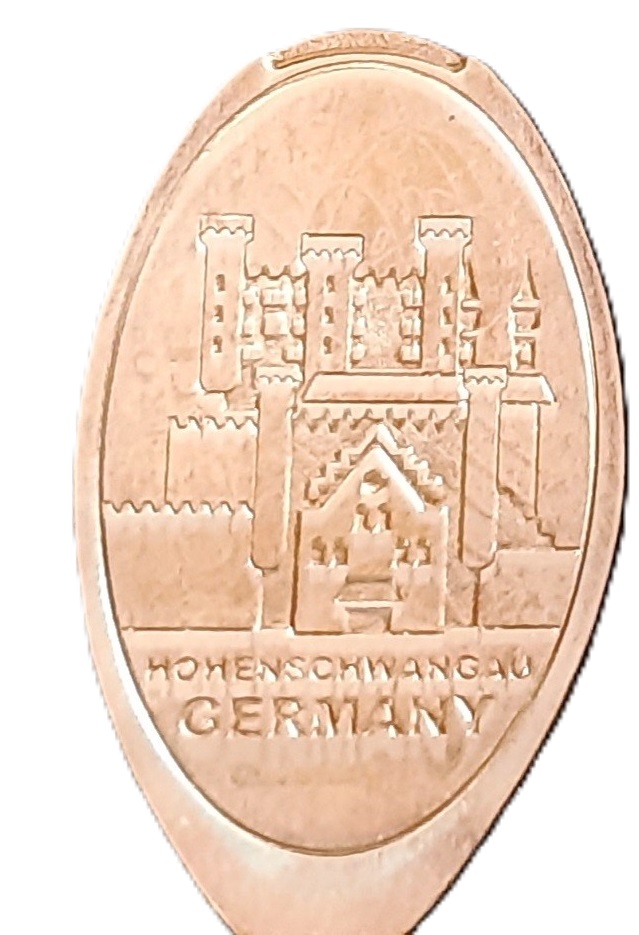 Souvenirmünze Schloß Neuschwanstein in Schwangau