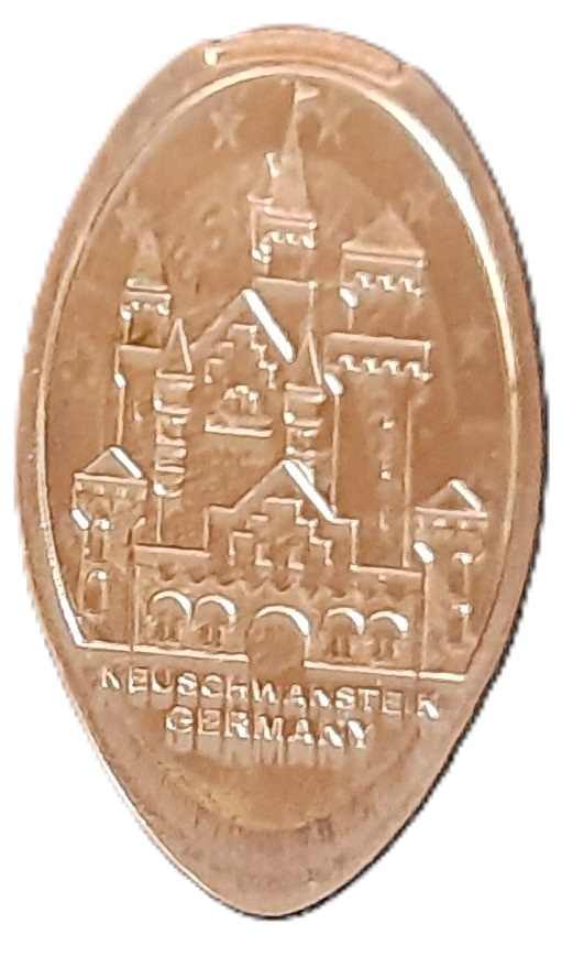 Souvenirmünze Schloß Neuschwanstein in Schwangau