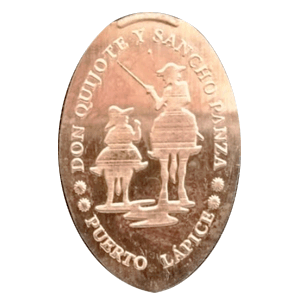 Don Quijote y Sancho Panza – Pressmünze