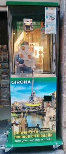 Münzautomat Turística (2025) in Girona – Titelbild