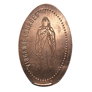 Virgen de Lourdes – Geplette munt
