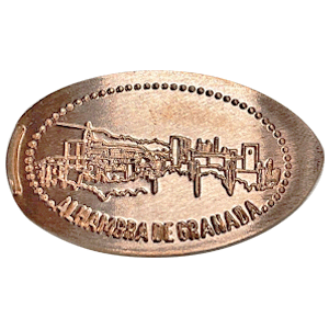 Alhambra de Granada – Moneda elongada