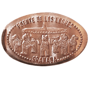 Fuente de los Leones – Moneda elongada