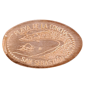 Playa de La Concha – Moneda elongada