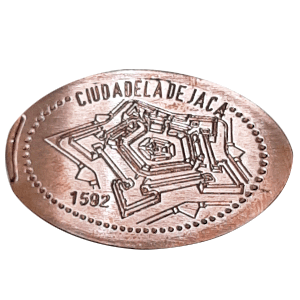 Souvenir coin Ciudadela (2021) in Jaca