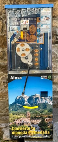 Münzautomat Ainsa (2025) in Sobrarbe – Titelbild
