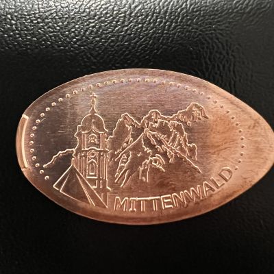Souvenirmünze – Motiv von Münzautomat Dekan-Karl-Platz in Mittenwald (Mittenwald)