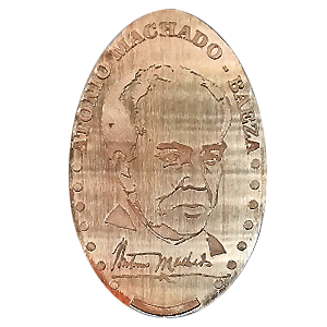 Antonio Machado - Baeza. Error. "Atonio" – Pressmünze