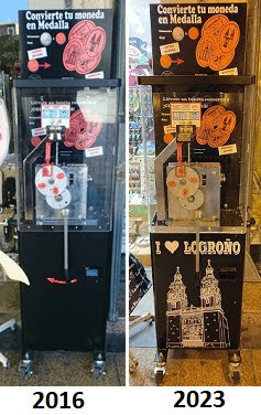 Münzautomat Logroño Turística. – Titelbild