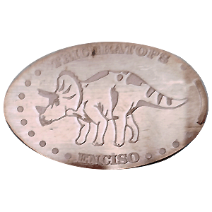 Triceratops – Geplette munt