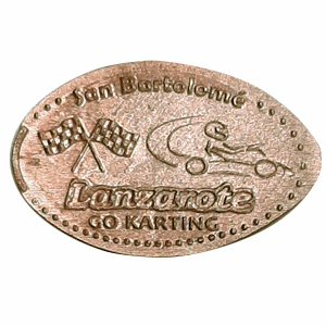 kart y banderas – Pressmünze