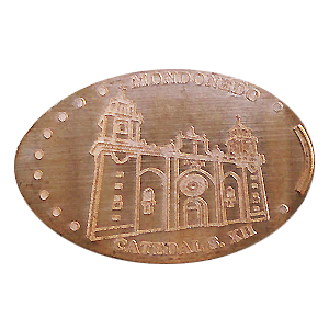 Catedral de Mondoñedo. Error. "Catedal" – Geplette munt