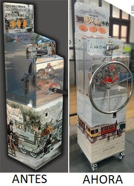 Muntautomaat Museo del Ferrocarril in Madrid