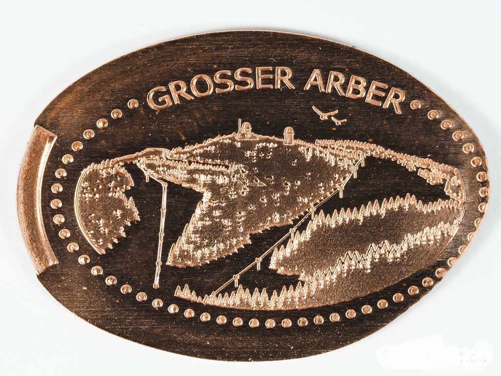 Souvenirmünze Arberseehaus in Bayerisch Eisenstein