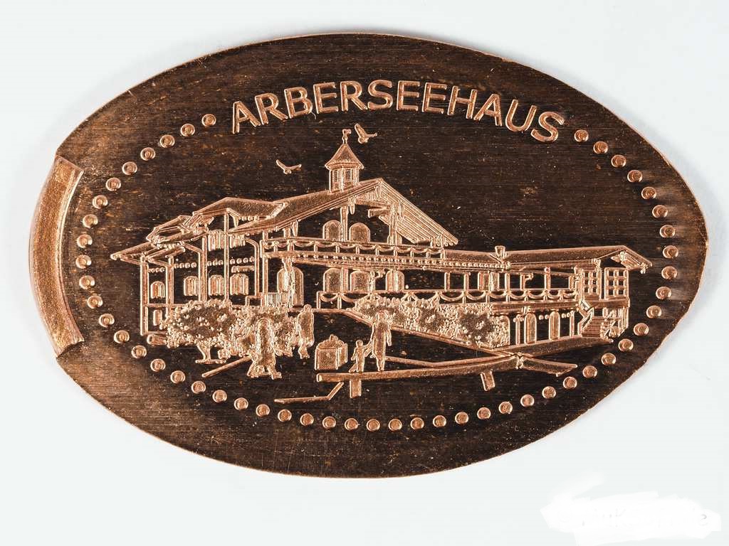 Souvenirmünze Arberseehaus in Bayerisch Eisenstein