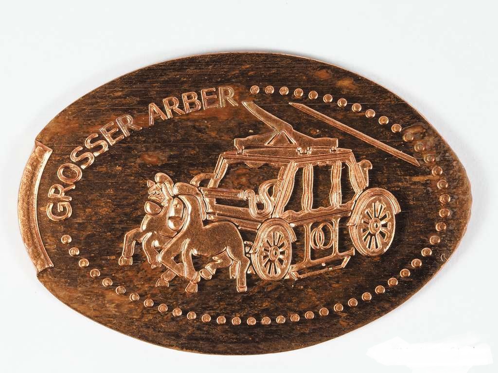 Souvenirmünze Arber Bergbahn in Bayerisch Eisenstein