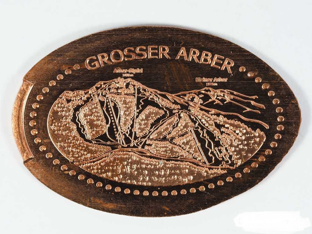 Souvenirmünze Arber Bergbahn in Bayerisch Eisenstein
