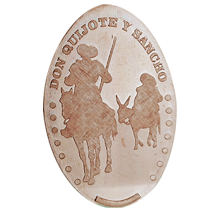 Don Quijote y Sancho Panza – Pressmünze
