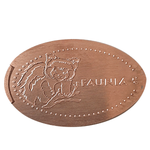 Panda rojo – Moneda elongada