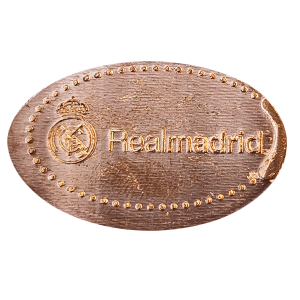 Real Madrid. Escudo a izquierda – Pièce écrasée