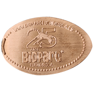 25 aniversario – Moneda elongada