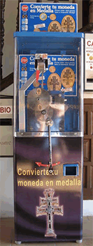Münzautomat Santísima y Vera Cruz ( 2011) in Santuario de la Vera Cruz, 30400 Caravaca de la Cruz, Murcia – Titelbild