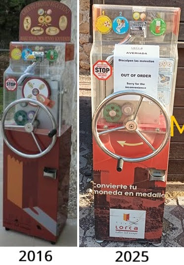 Münzautomat Turística in Lorca – Titelbild
