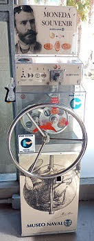 Münzautomat Museo Naval in Cartagena