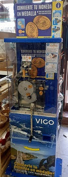 Münzautomat Turística (2023) in Vigo – Titelbild