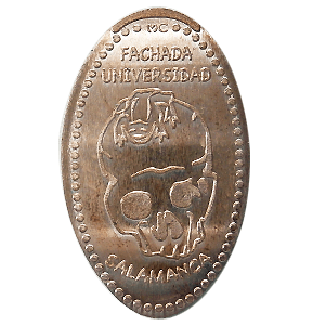 Calavera con rana – Geplette munt
