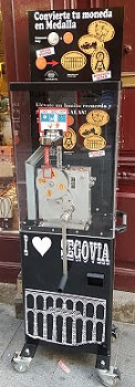 Münzautomat Turística 6 (2019) in Segovia