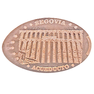 Acueducto de Segovia – Moneta schiacciata