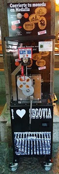Münzautomat Turistica 8 (2019) in Segovia