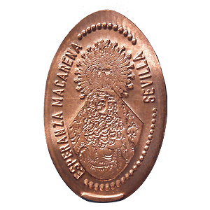 Virgen de la Macarena – Pressed coin