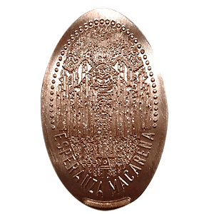 Virgen de la Macarena en trono – Moneda elongada