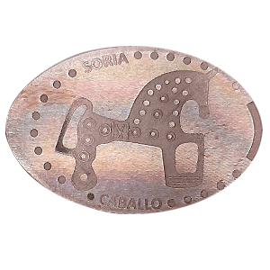 Caballo. Fíbula celtíbera. Numancia – Pressmünze