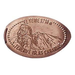 El Teide. 3718 m – Pressed coin