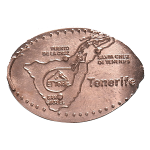 Mapa de Tenerife – Pressmünze