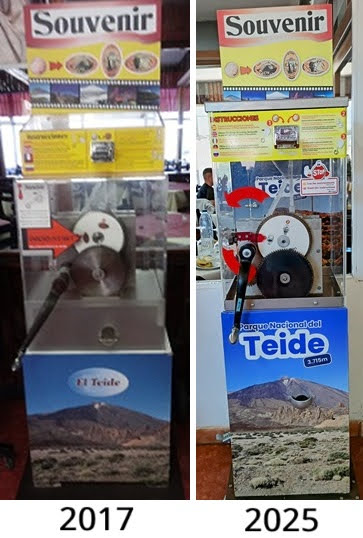 Machine à pièces Las Cañadas del Teide à La Orotava
