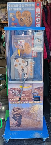 Machine à pièces Tenerife -Teleférico del Teide à La Orotava